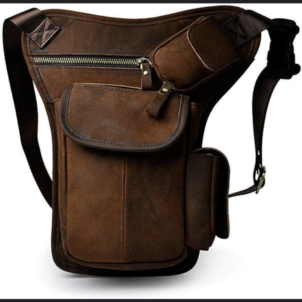 Durable Cowhide Leather Multi-Purpose Side Pouch.… - image 3